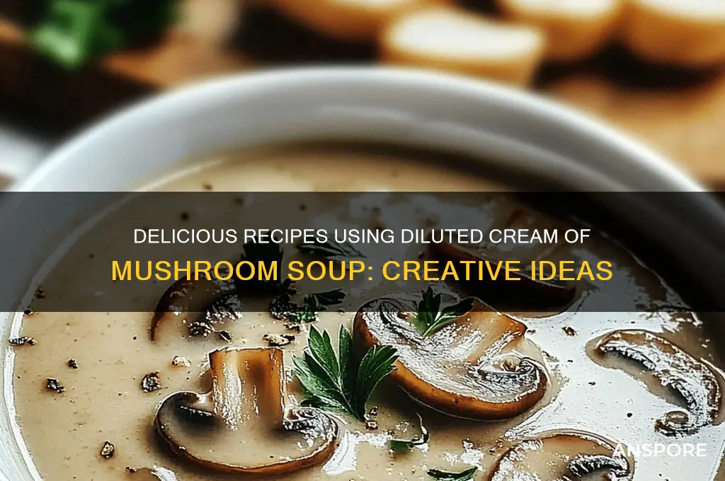 what can you make with diluted cream of mushroom soup