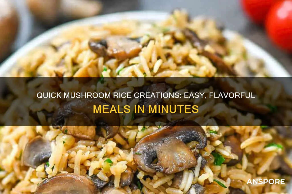 what can you make with mushrooms and minute rice