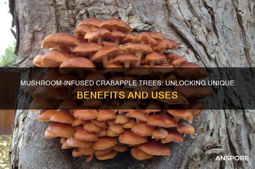 what can you plug a crabapple tree with mushrooms