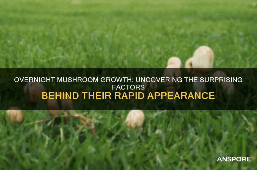 what causes overnight mushrooms to grow