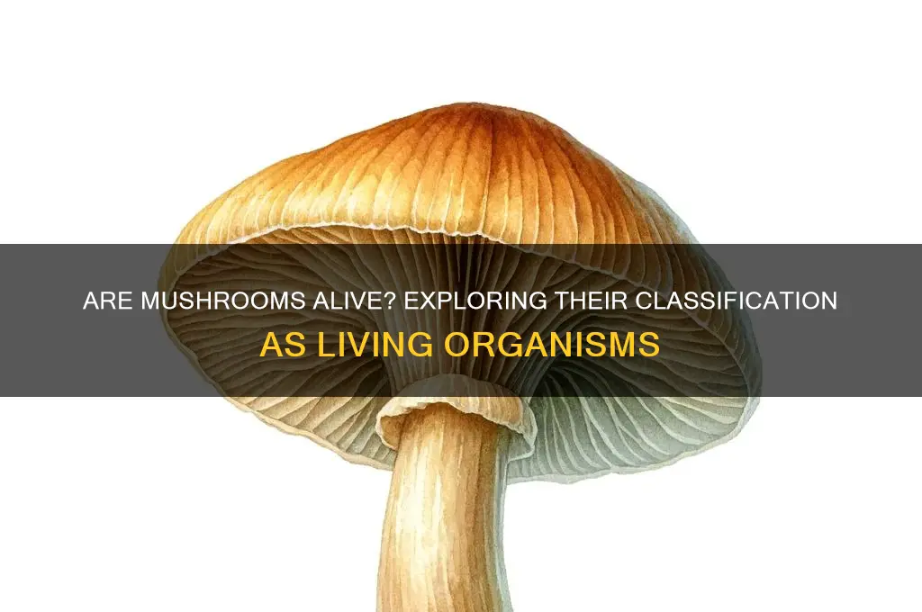 what classifies a mushroom a living thing