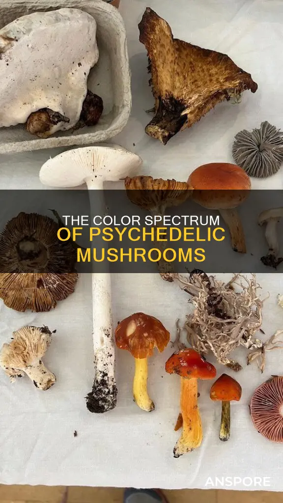 what color are psychedelic mushrooms
