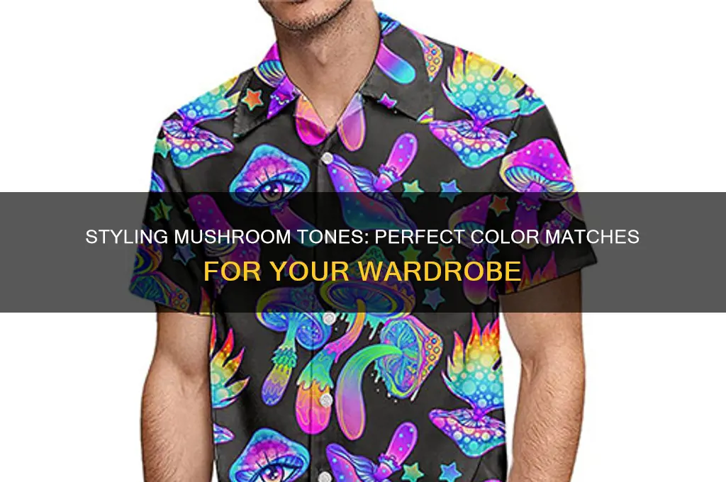 what colour goes with mushroom clothes