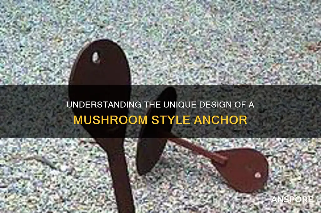 what described a mushroom style anchor