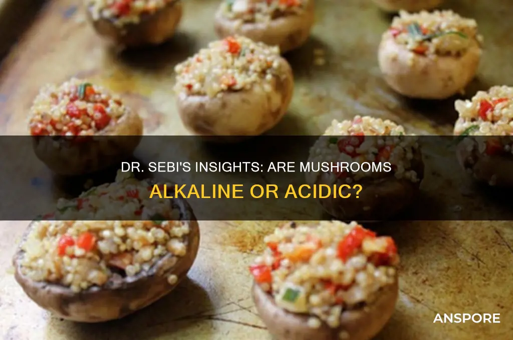 what did dr sebi say about mushrooms