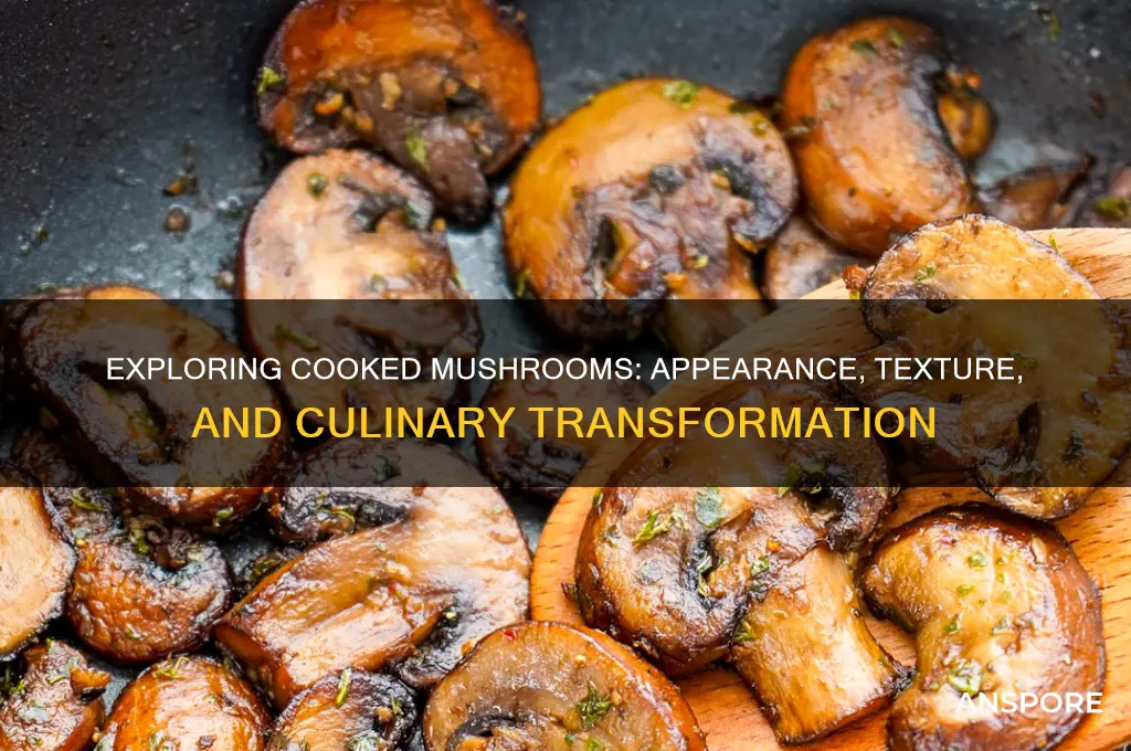 what do cooked mushrooms look like