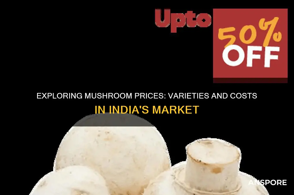 what do different types of mushrooms sell for in india