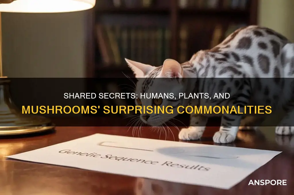 what do humans plants and mushrooms have in common