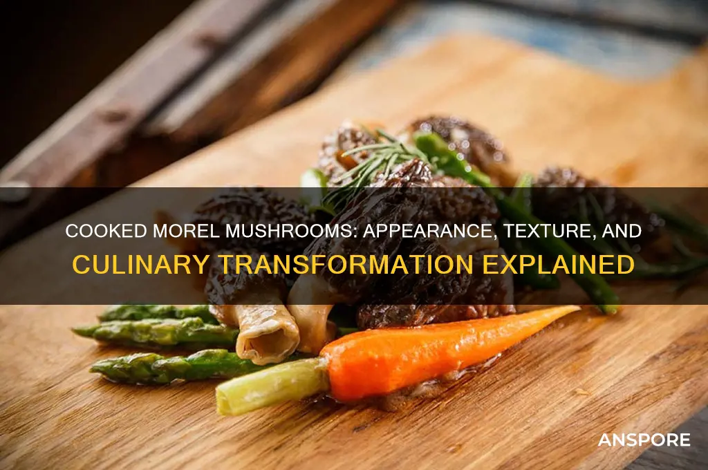 what do morel mushrooms look like after they are cooked