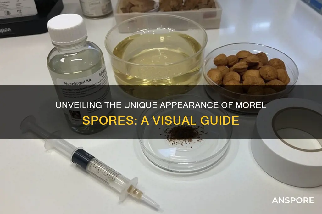 what do morel spores look like