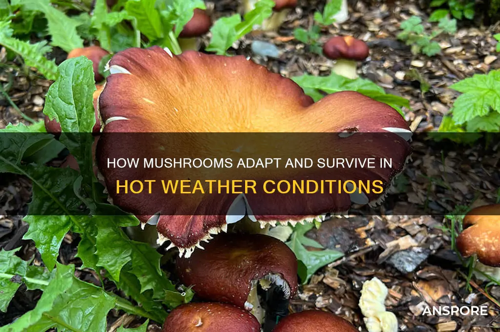 what do mushrooms do when it is hot
