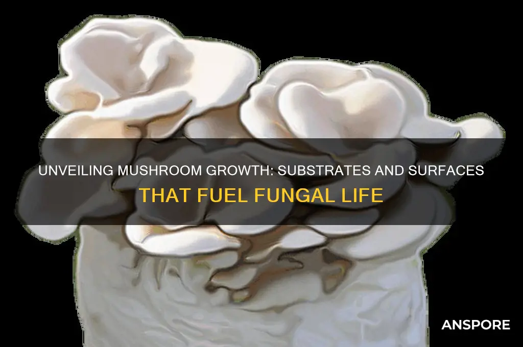 what do mushrooms grow off of