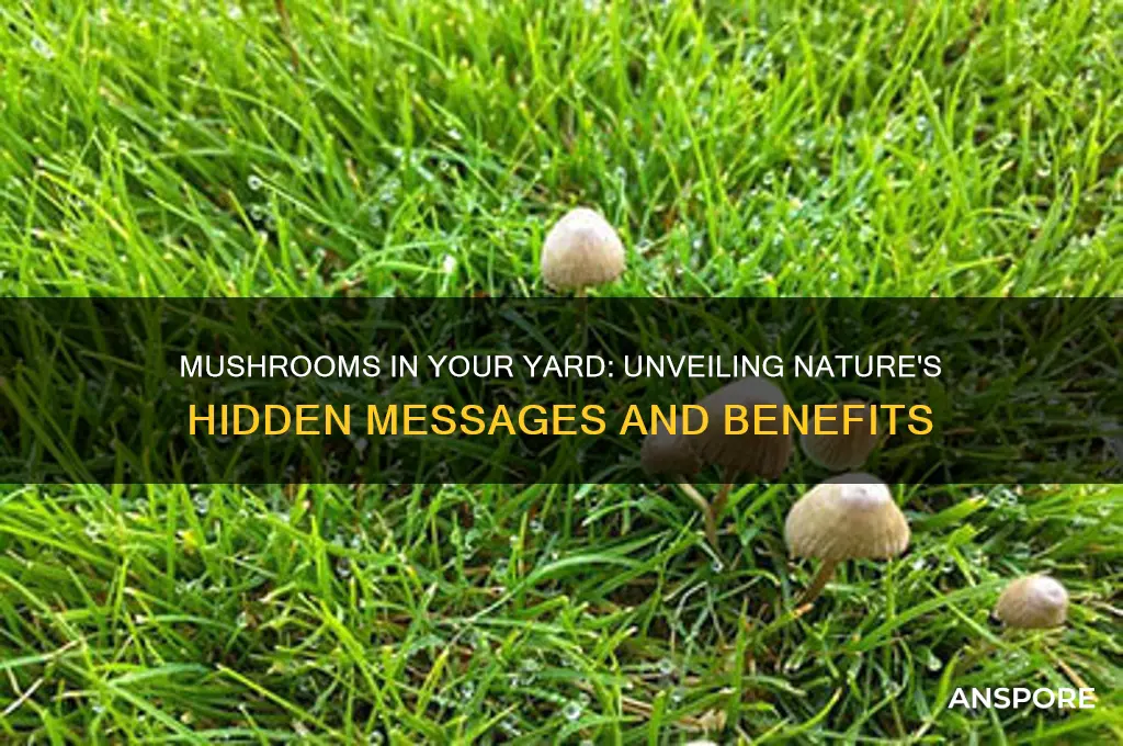 what do mushrooms in the yard mean