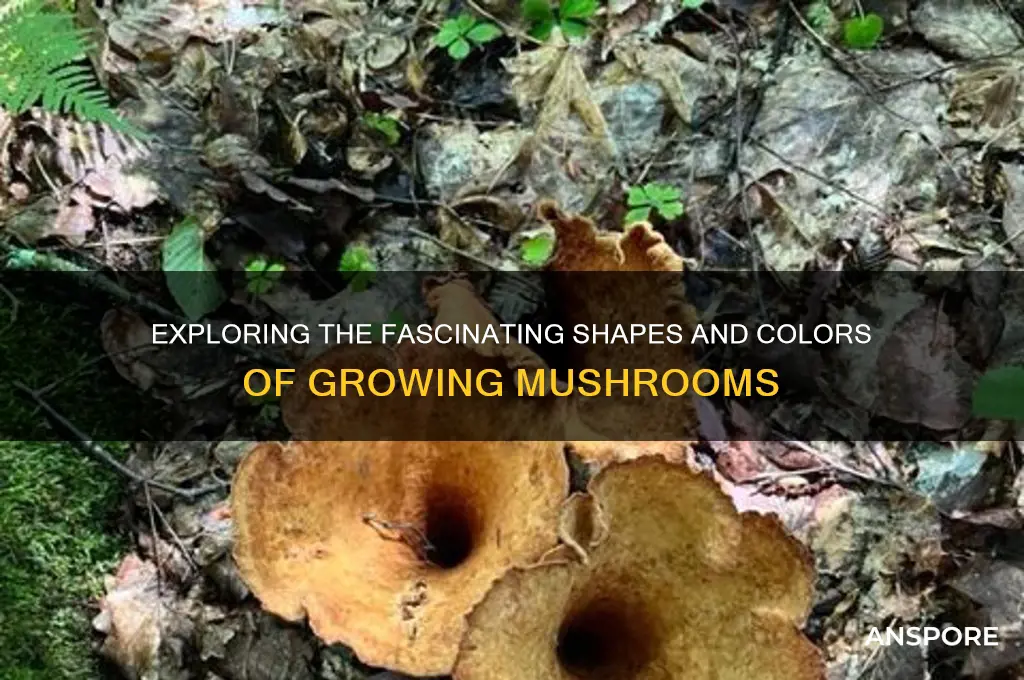 what do mushrooms look like when they grow