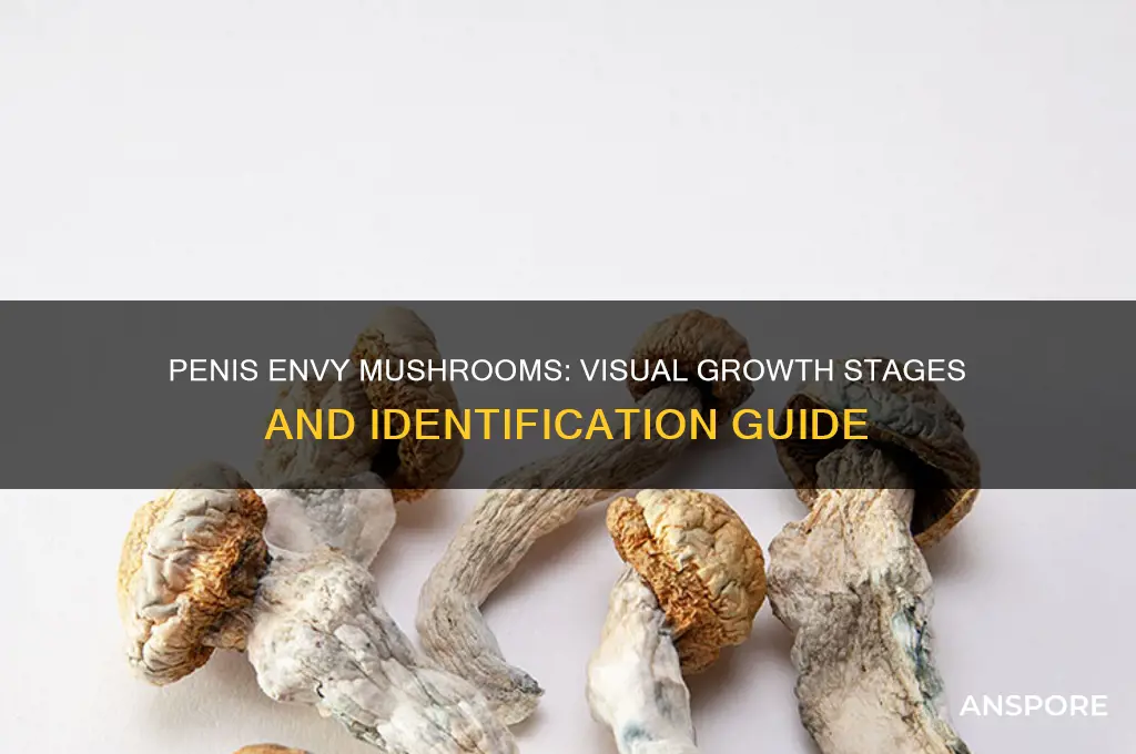 what do penis envy mushrooms look like while growing