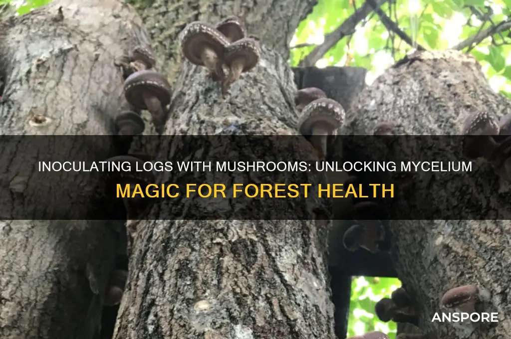 what do they mean by inoculate logs with mushrooms