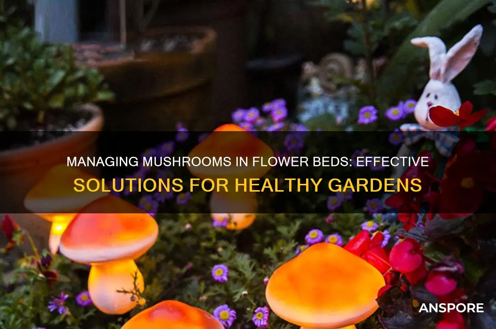 what do you do about mushrooms in your flower beds