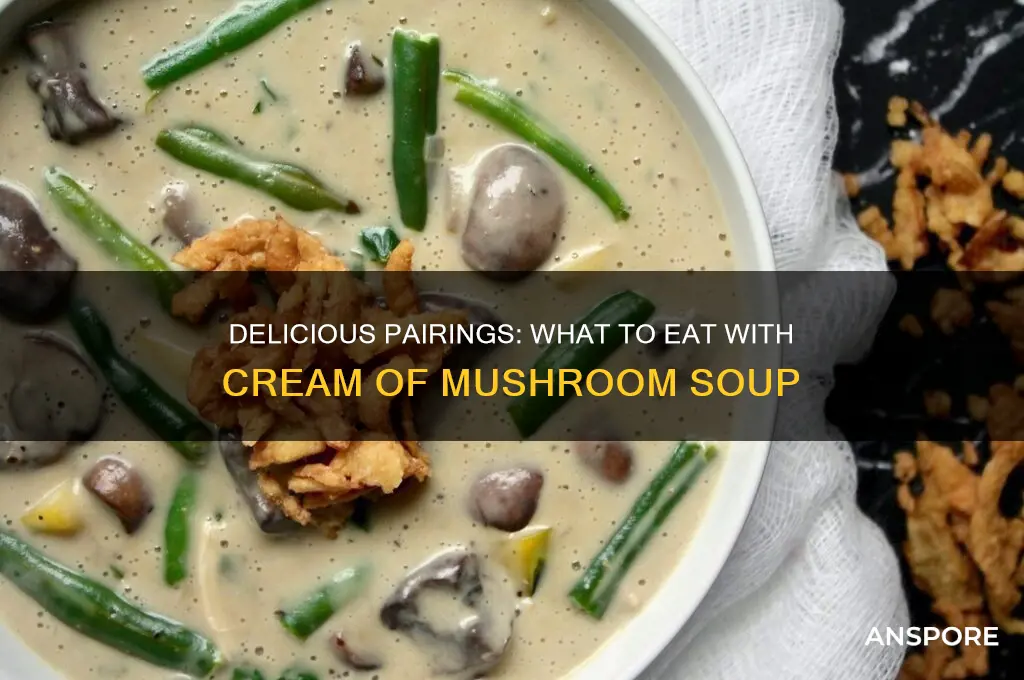 what do you eat with cream of mushroom soup