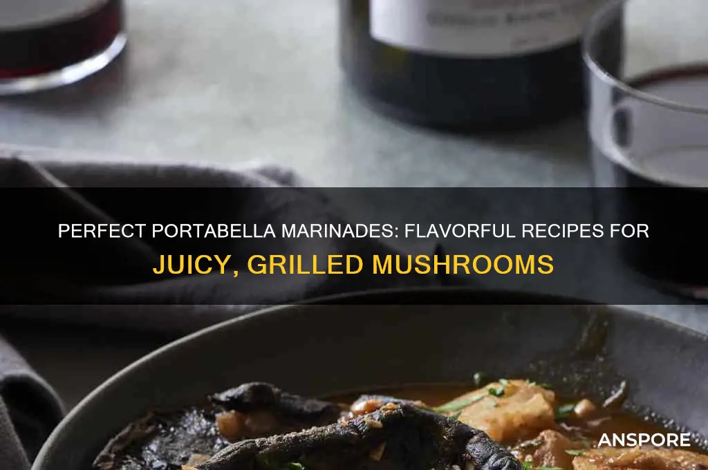 what do you marinate portabella mushrooms in