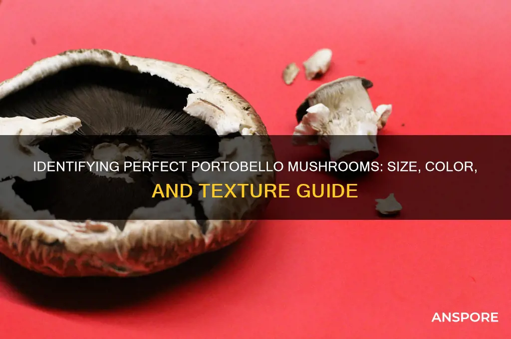 what does a good portobello mushroom look like