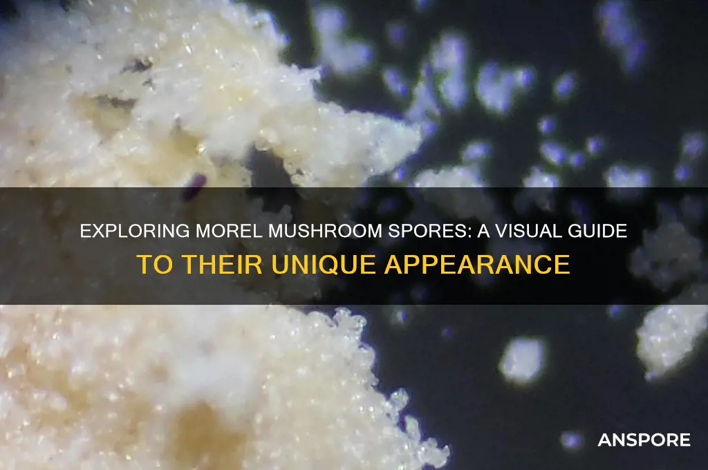 what does a morel mushroom spore look like