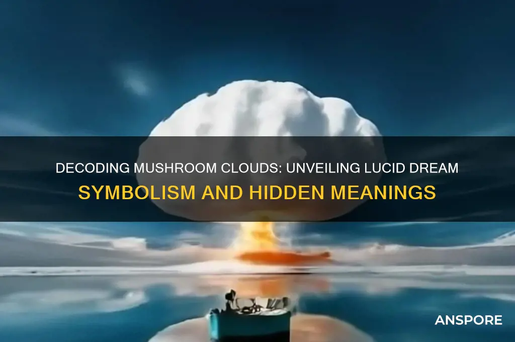 what does a mushroom cloud mean in lucid dreams