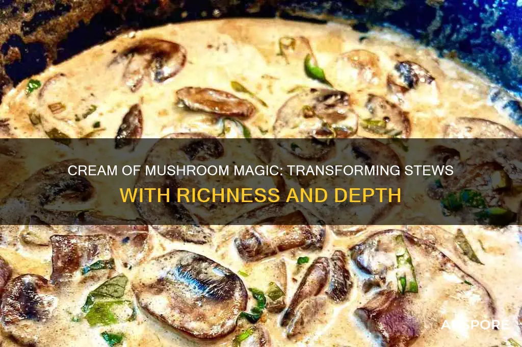 what does cream of mushroom do to stew