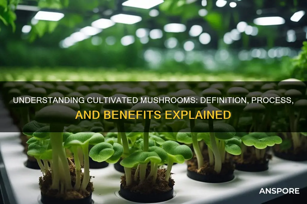 what does cultivated mean in mushrooms