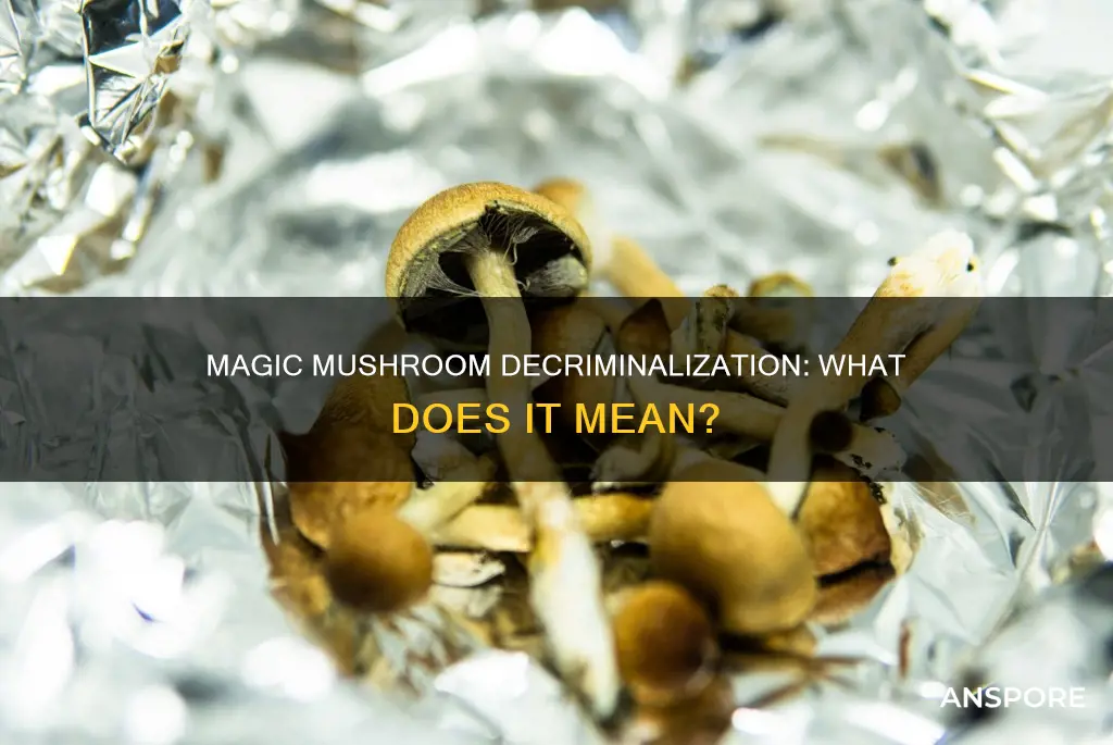 what does decriminalized mean mushrooms