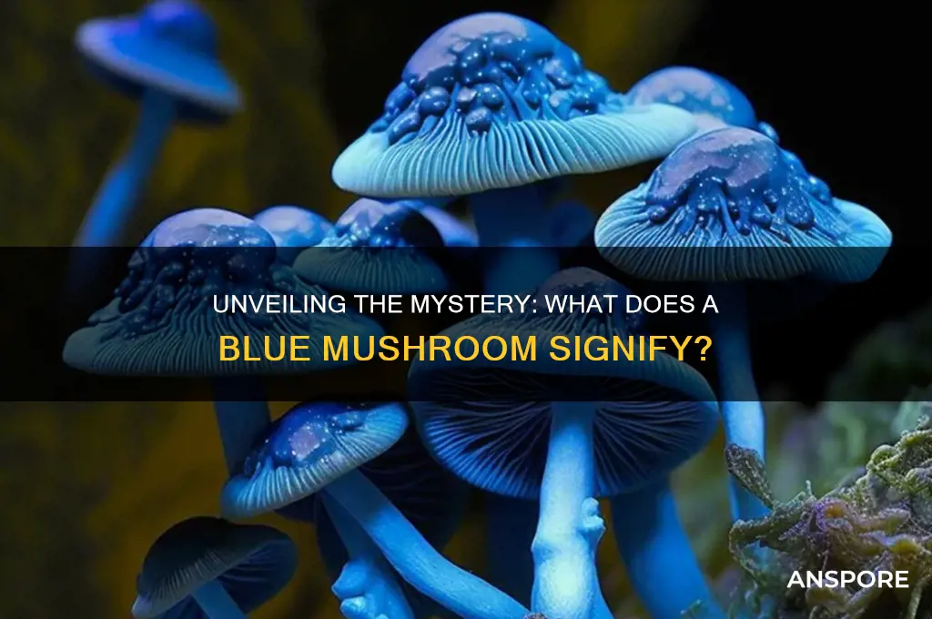 what does it mean when a mushroom is blu3