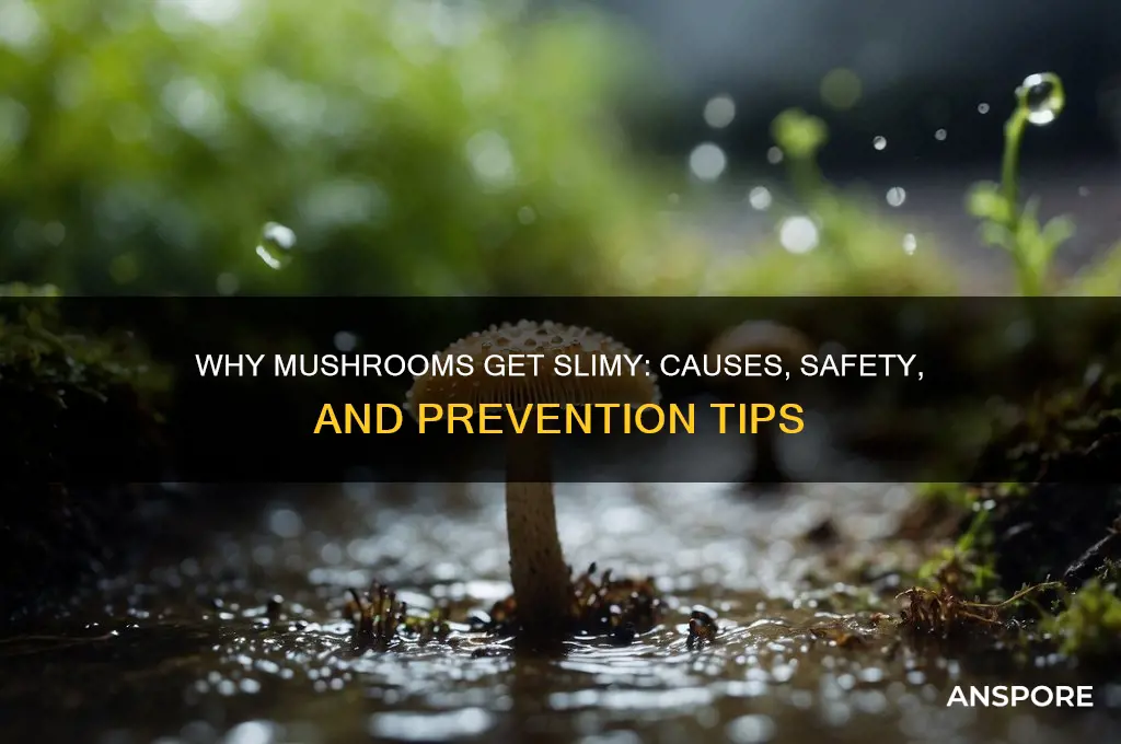 what does it mean when mushrooms are slimy
