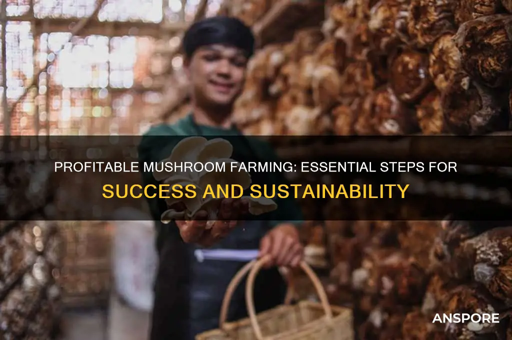 what does it take to run a profitable mushroom farm