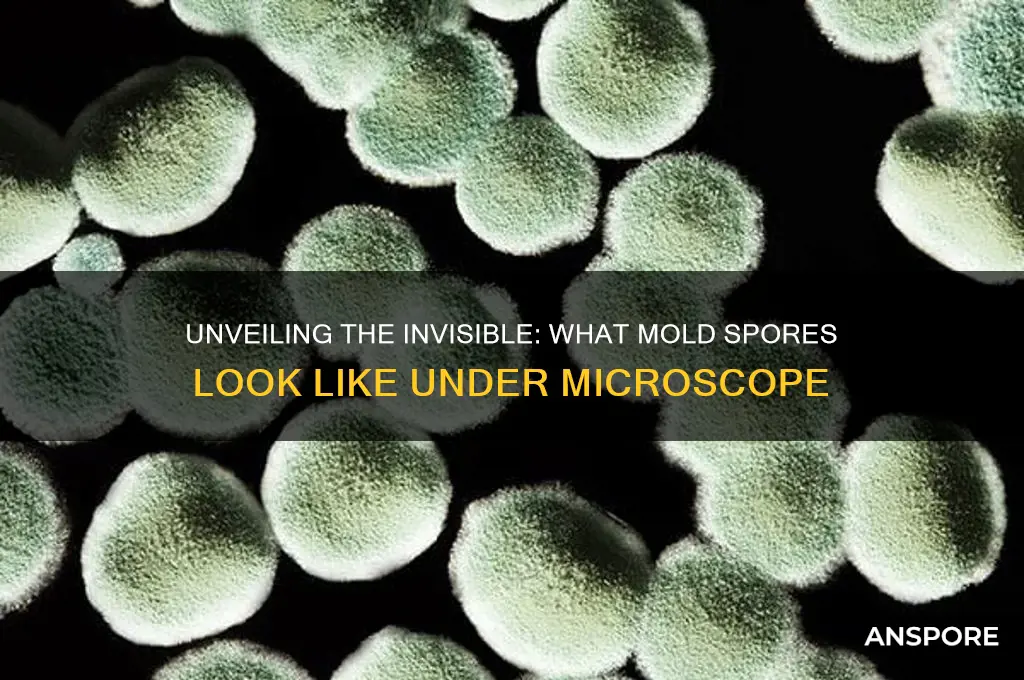 what does mold spores look like