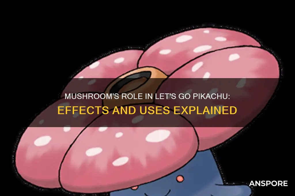 what does mushroom do in lets go picachu