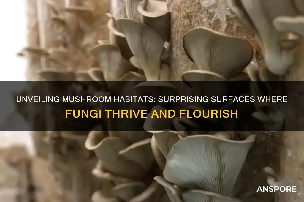 what does mushroom grow on