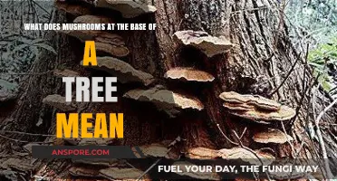 Mushrooms at Tree Base: Signs of Decay or Ecosystem Health?