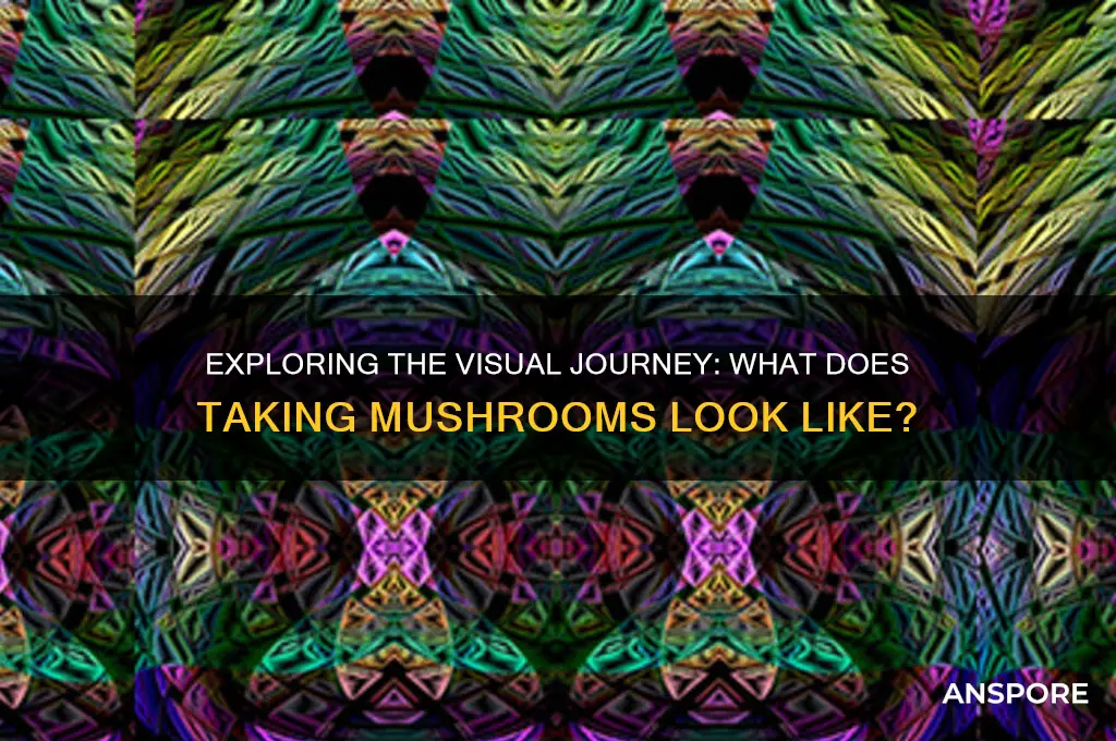 what does taking mushrooms look likle