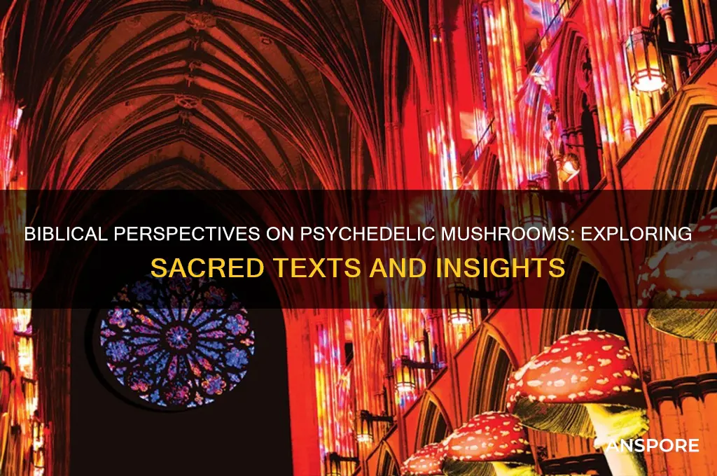what does the bible say about psychedelic mushrooms