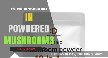 Understanding the Percentage in Powdered Mushrooms: A Comprehensive Guide