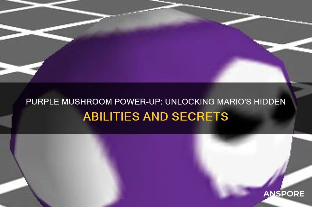 what does the purple mushroom do in mario
