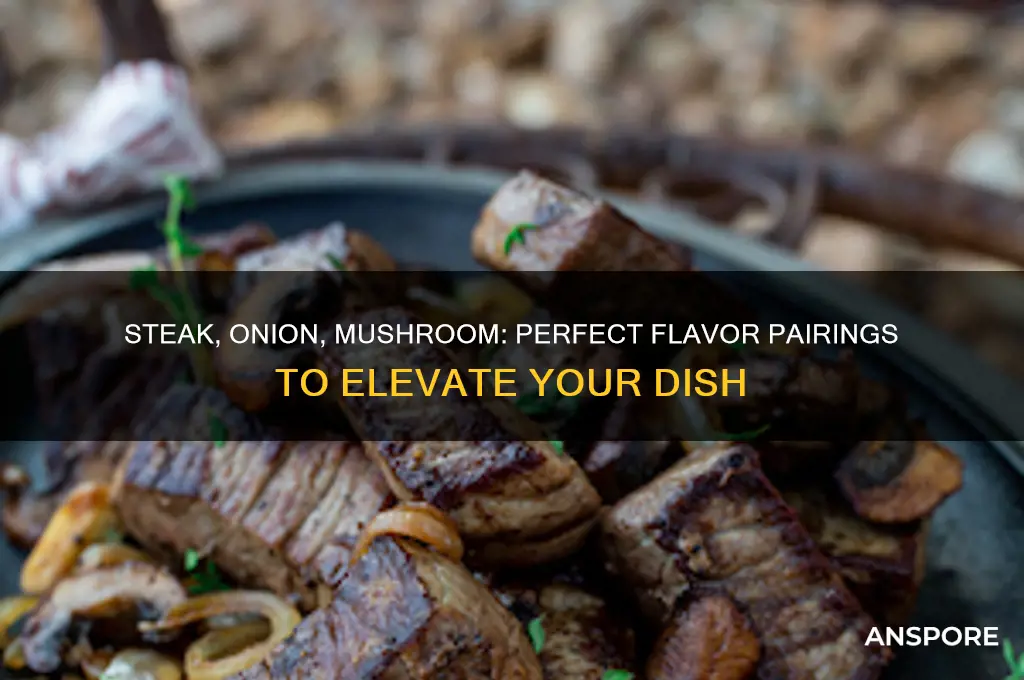 what flavors go with steak onion mushroom