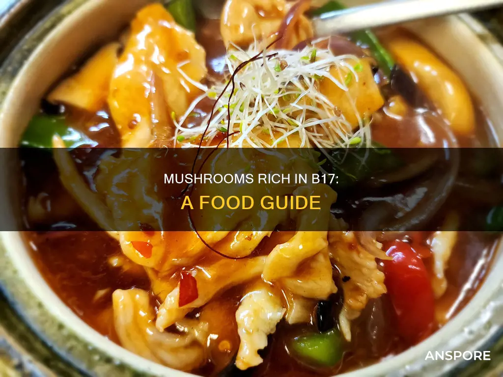 what foods mushrooms contain b17