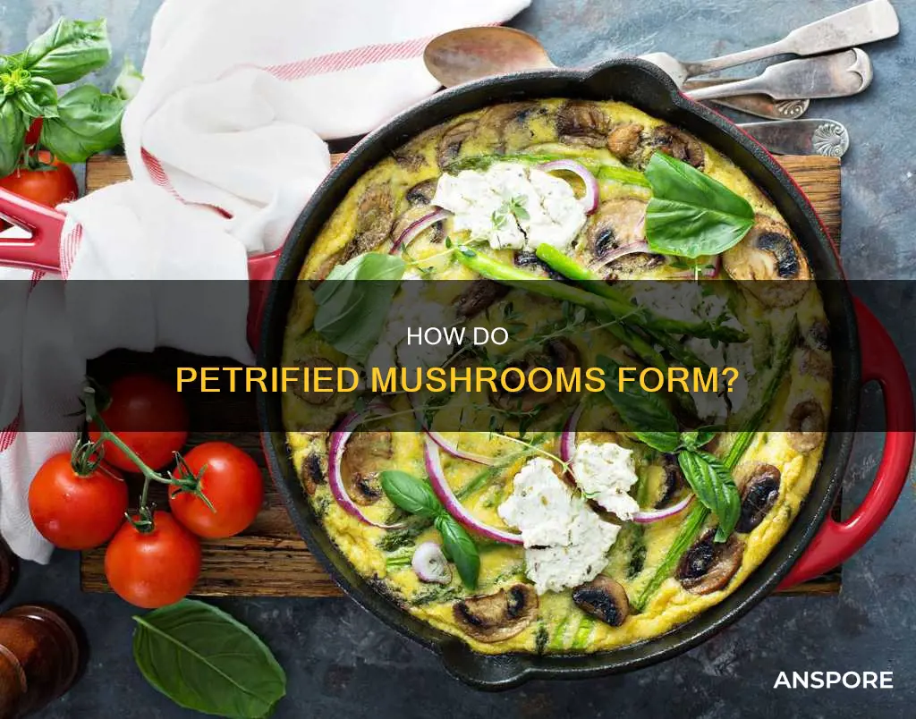 what forms petrified mushrooms