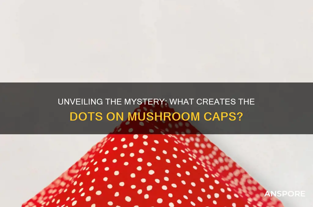 what forms the dots on mushroom cap