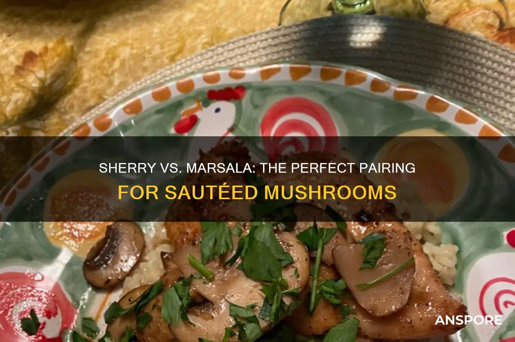 what goes better with sauted mushrooms sherry or marsala