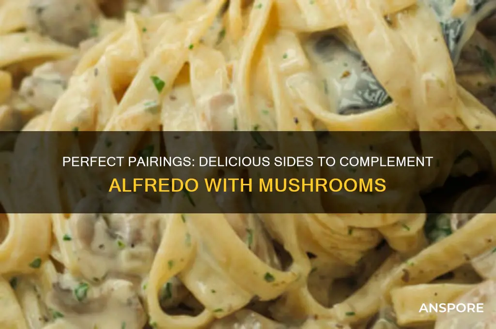 what goes good with alfredo with mushrooms