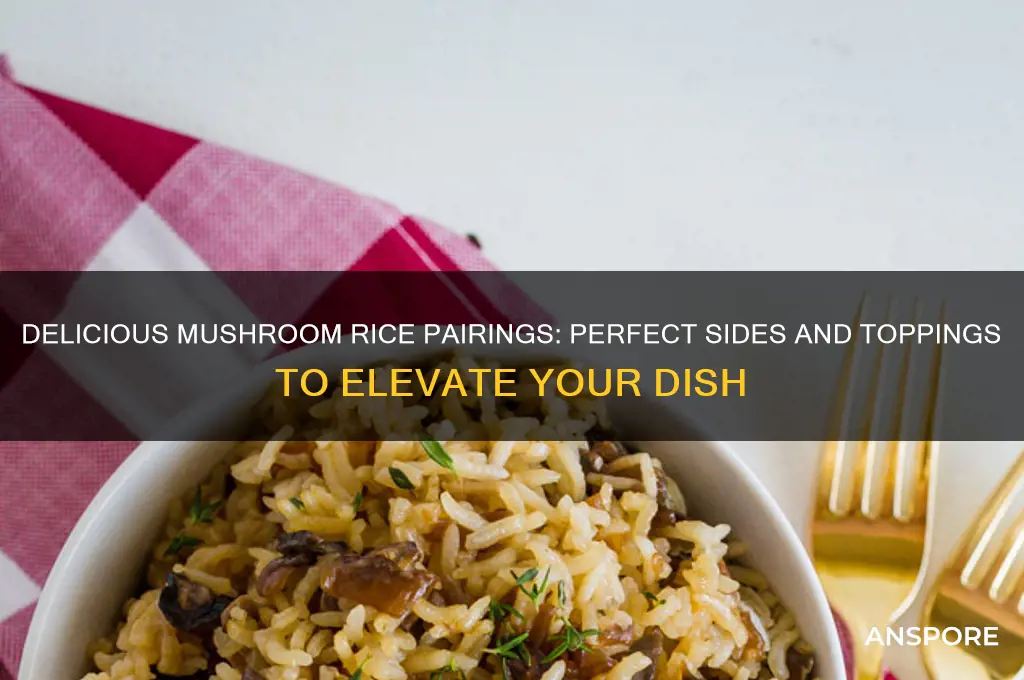 what goes good with mushroom rice