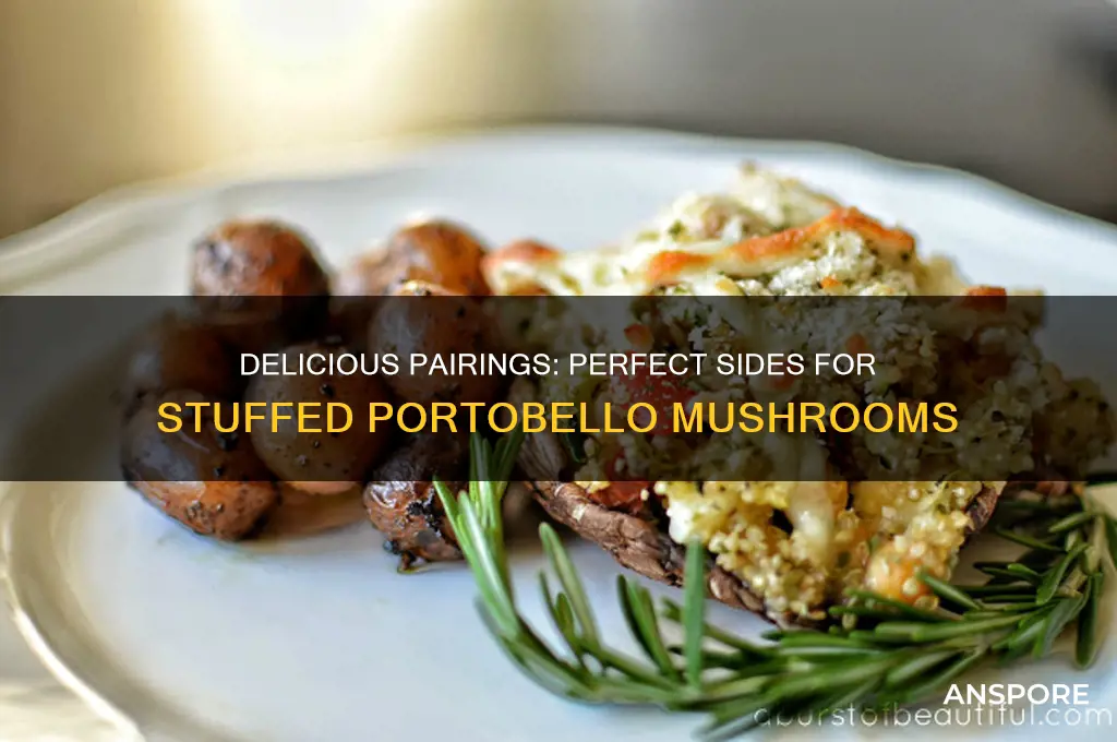 what goes good with stuffed portobello mushrooms
