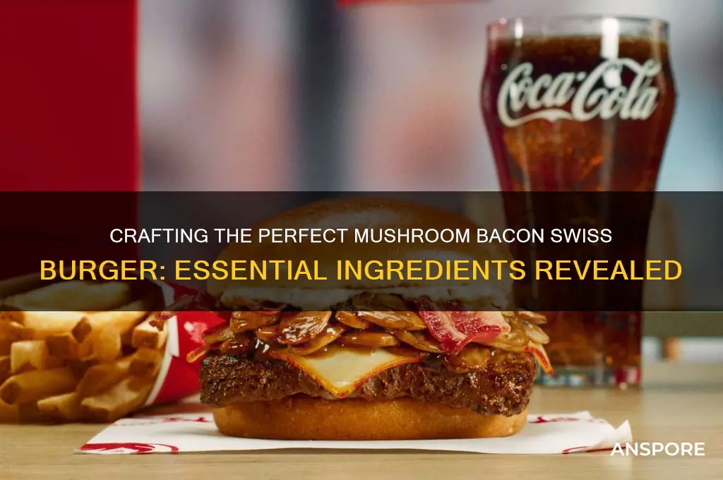 what goes on a mushroom bacon swiss burger