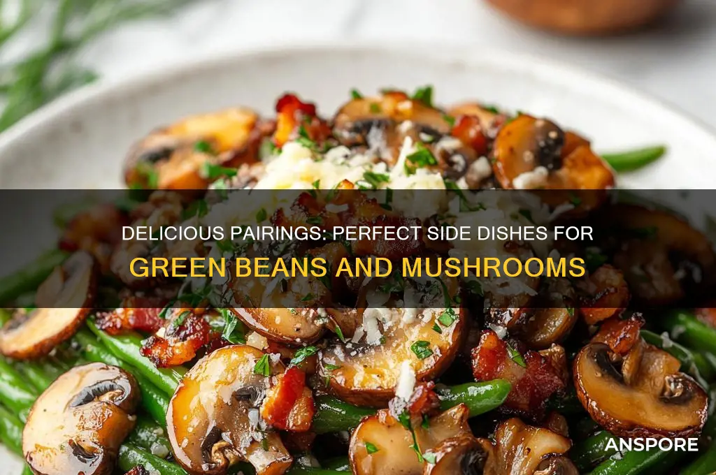 what goes well with green beans and mushrooms